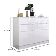 Nova 6 Drawers Chest